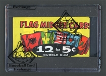 1963 Topps Flag Midgee Cards Wax Pack BBCE