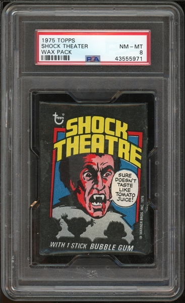 1975 Topps Shock Theater Wax Pack PSA 8 NM-MT