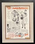 1947-48 Jackie Robinson Bond Bread Advertising Poster