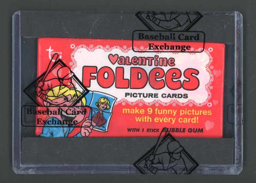 1970 Topps Valentine Foldees Wax Pack BBCE