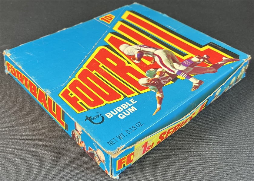 1972 Topps Football Partial Unopened Wax Box (Low Numbered Series) With 18 Unopened Wax Packs