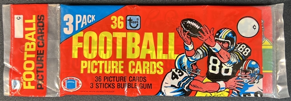 1980 Topps Football Unopened Grocery Rack Pack