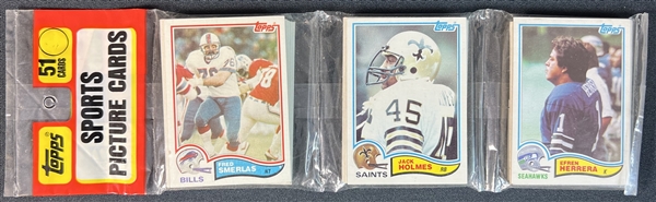 1982 Topps Football Unopened Rack Pack 