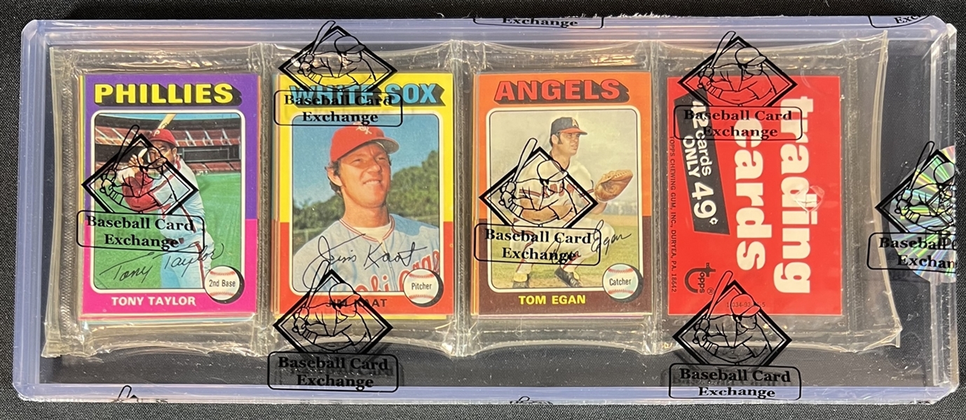 1975 Topps Unopened Rack Pack BBCE Authenticated 