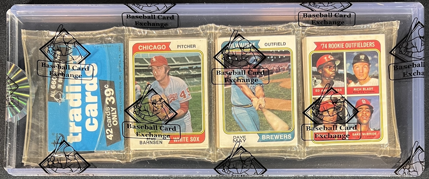 1974 Topps Unopened Rack Pack BBCE Authenticated 