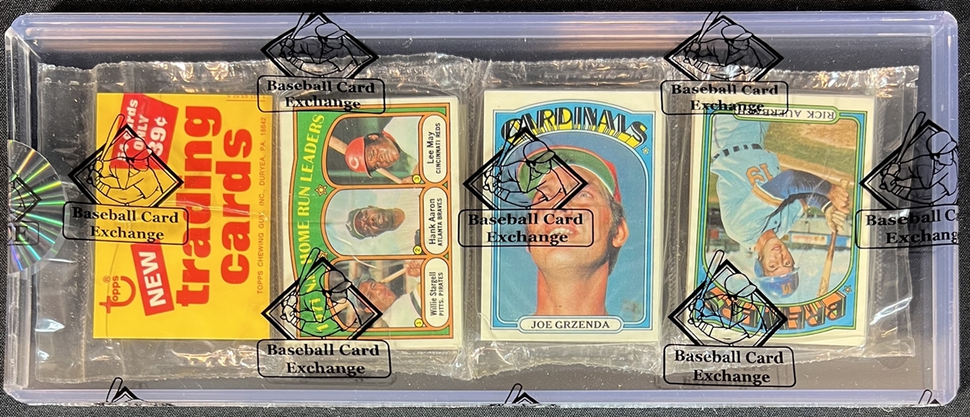 1972 Topps Unopened Rack Pack With Aaron/Stargell Showing and Morgan on Back BBCE Authenticated