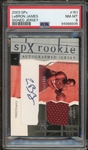 2003 SPx #151 LeBron James Signed Jersey PSA 8 NM-MT