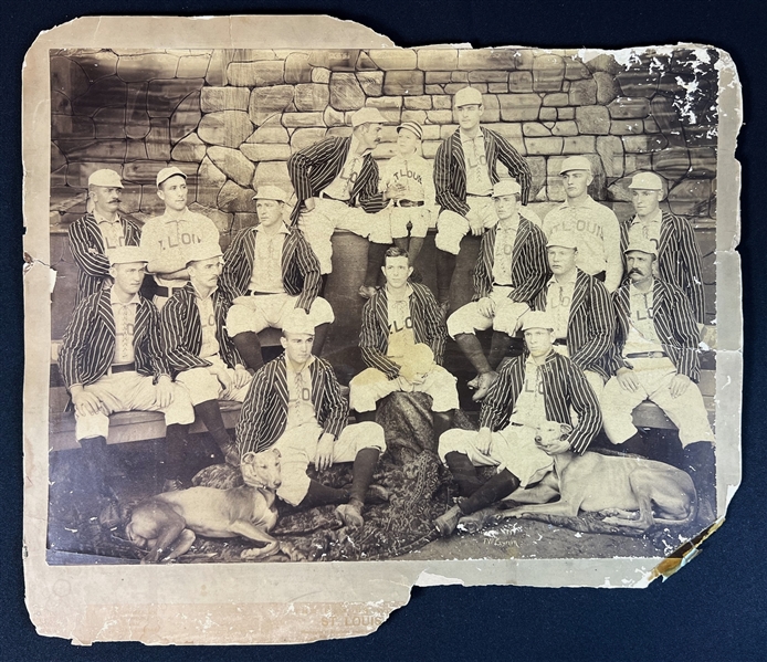 Late 1888 St. Louis Browns Team Portrait Featuring Charles Comiskey