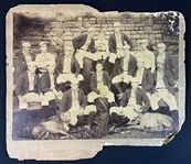 Late 1888 St. Louis Browns Team Portrait Featuring Charles Comiskey