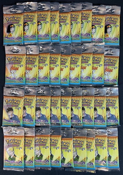 2000 Pokemon Gym Heroes Unopened Pack Group of 36