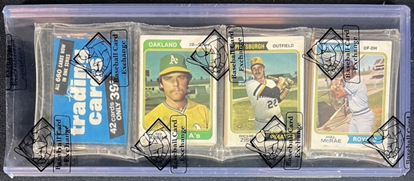 1974 Topps Unopened Rack Pack BBCE Authenticated 