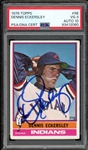 1976 Topps #98 Dennis Eckersley PSA/DNA Certified 3 VG Auto 10 