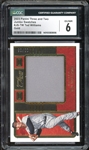 2023 Panini Three And Two Jumbo Swatches Gold (11/25) #JS-TW Ted Williams CGC 6 EX-NM