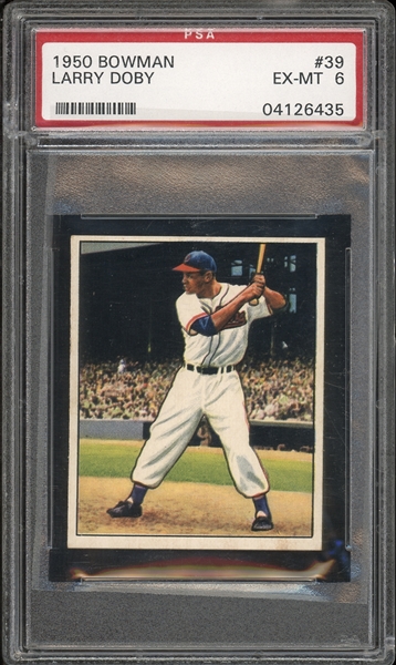 1950 Bowman #39 Larry Doby PSA 6 EX-MT