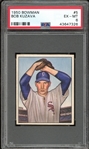 1950 Bowman #5 Bob Kuzava PSA 6 EX-MT