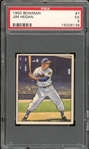 1950 Bowman #7 Jim Hegan PSA 5 EX