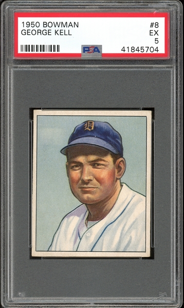 1950 Bowman #8 George Kell PSA 5 EX