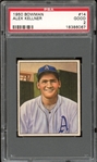 1950 Bowman #14 Alex Kellner PSA 2 GOOD