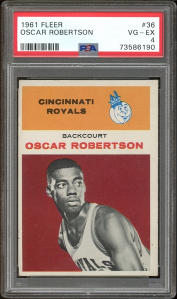 1961 Fleer #36 Oscar Robertson PSA 4 VG-EX