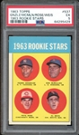 1963 Topps #537 Pete Rose 1963 Rookie Stars PSA 5 EX