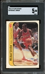 1986-87 Fleer Sticker #8 Michael Jordan SGC 5 EX