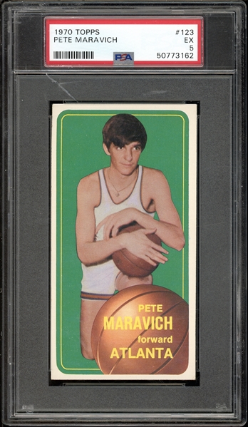 1970 Topps #123 Pete Maravich PSA 5 EX