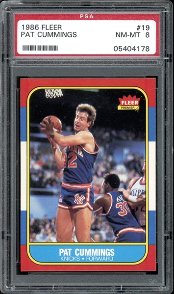 1986 Fleer #19 Pat Cummings PSA 8 NM-MT