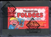 1970 Topps Valentines Foldees Wax Pack BBCE