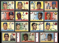 1955 Topps Baseball Near Complete Set 199/206 With PSA Graded Clemente (R), Koufax (R), and Mays 