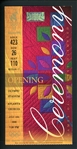 1996 Atlanta Summer Olympics Opening Ceremony Ticket Stub