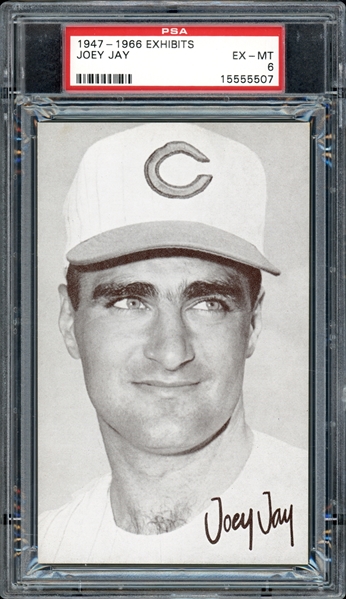 1947-66 Exhibits Joey Jay PSA 6 EX-MT