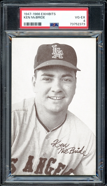 1947-66 Exhibits Ken McBride PSA 4 VG