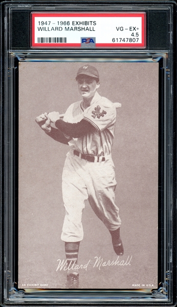 1947-66 Exhibits Willard Marshall PSA 4.5 VG-EX+