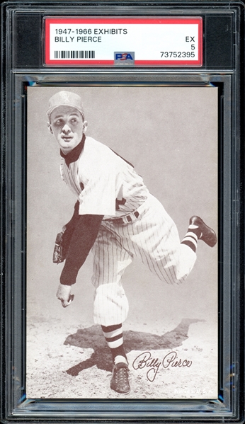 1947-66 Exhibits Billy Pierce PSA 5 EX