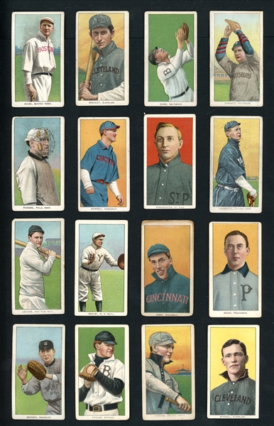 1909-11 T206 Piedmont And Sweet Caporal Lot Of 16 Cards