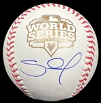 Pablo Sandoval 2012 World Series Signed Rawlings OML (Selig) Baseball Steiner & MLB Authenticated