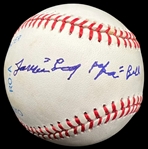 James "Cool Papa" Bell Signed Rawlings OAL (Brown) Baseball JSA COA