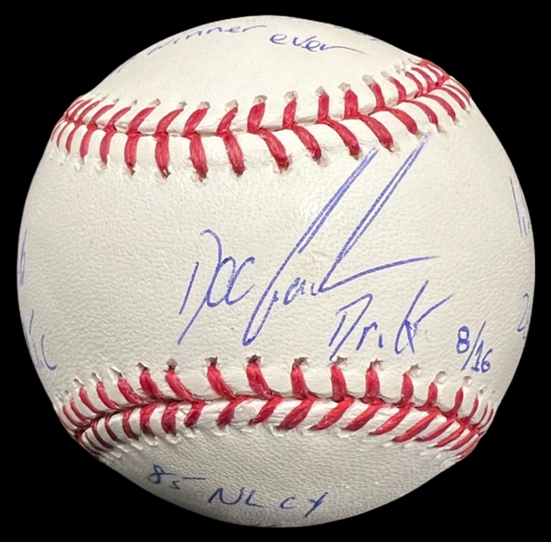 Dwight "Doc" Gooden Signed Rawlings OML (Selig) Baseball With Multiple Inscriptions Steiner