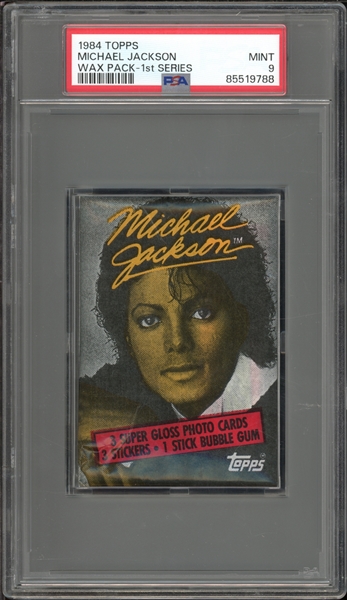 1984 Topps Michael Jackson Wax Pack - 1st Series PSA 9 MINT