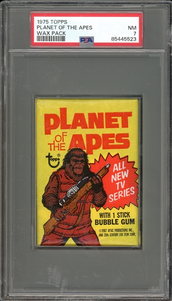 1975 Topps Planet Of The Apes Wax Pack PSA 7 NM