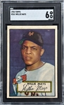 1952 Topps #261 Willie Mays SGC 6 EX-NM