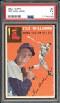 1954 Topps #1 Ted Williams PSA 5 EX