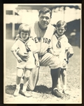 Impressive Babe Ruth Signed 8 x 10 Photo JSA