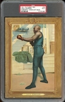 1911 T9 Turkey Red Jack Johnson Cabinets - Checklist Back PSA 3 VG