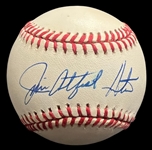 Jim "Catfish" Hunter Signed Rawlings OAL (Brown) Baseball