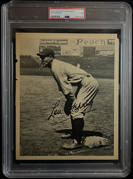 1934 R310 Butterfinger Lou Gehrig Premium PSA 1 PR