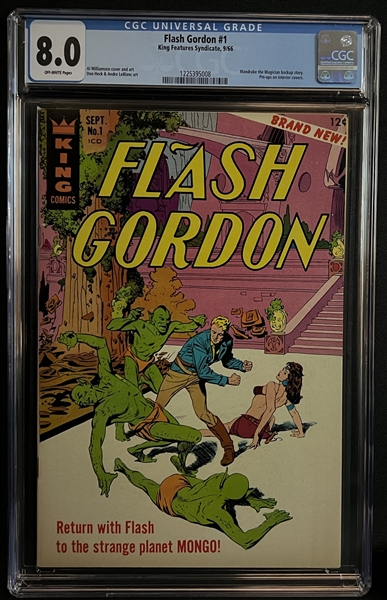 1966 King Comics Flash Gordon #1 CGC 8.0 Off-White Pages